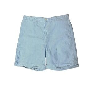 Vineyard Vines Seersucker Striped Blue Shorts Men's Size 35 Cotton